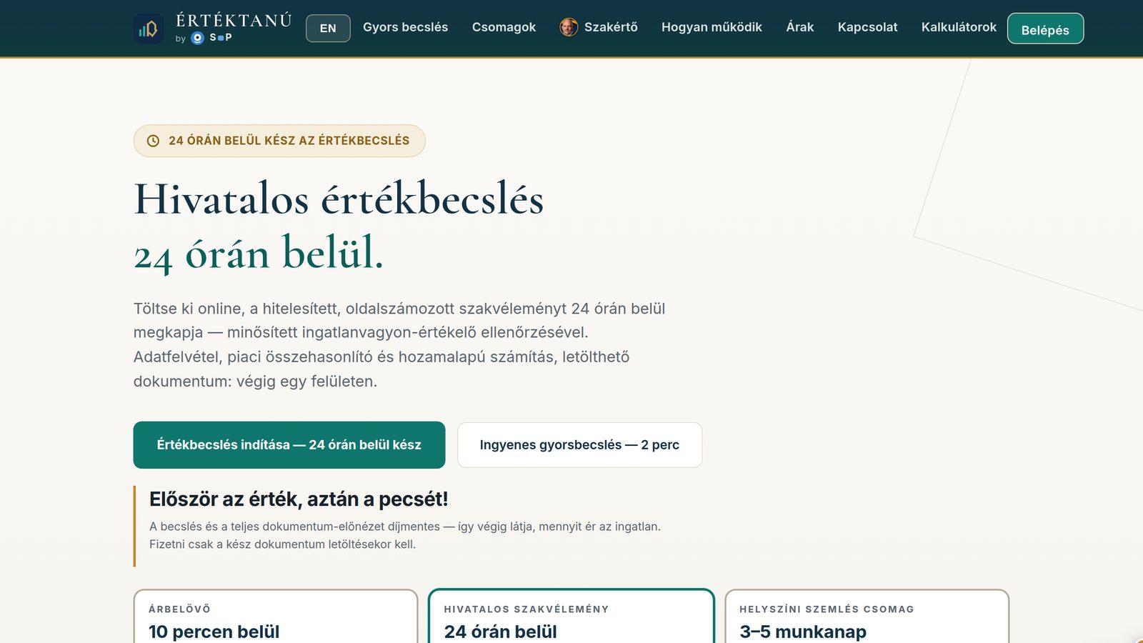 Értéktanú — presentation image